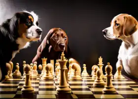 Picture of dogs playing chess - links to Jigsaw puzzle 7