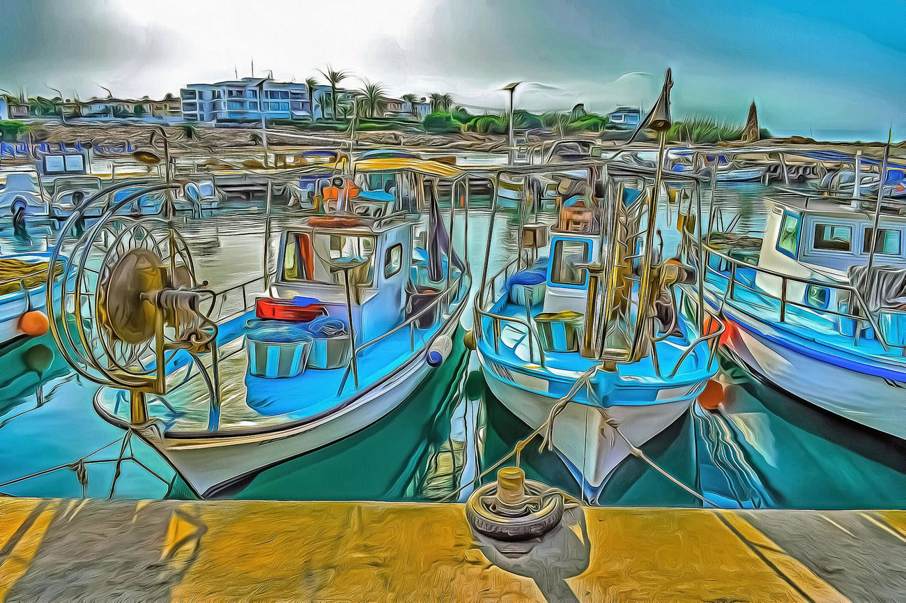 Picture of fishing boats